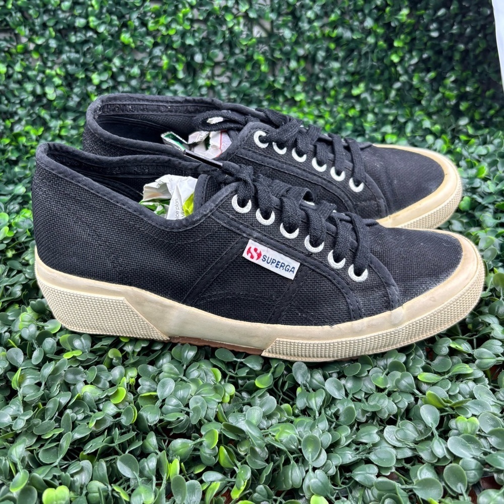 SUPERGA CLASSIC CANVAS SNEAKERS/WEDGE SHOES SIZE 8